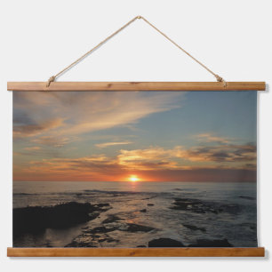 San Diego Sunset II California Seascape Hanging Tapestry