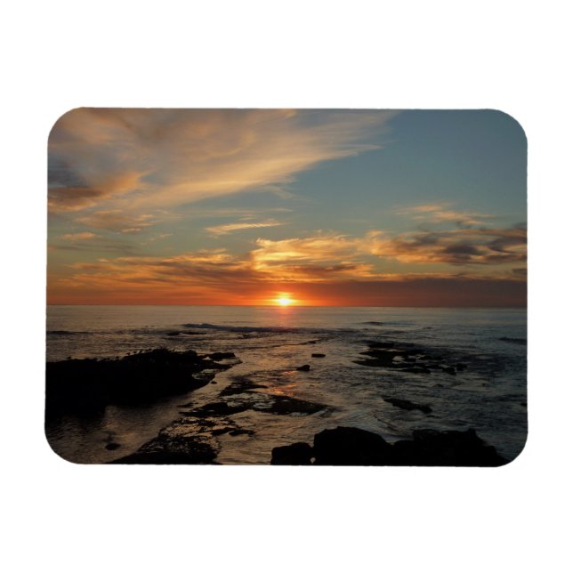 San Diego Sunset II California Seascape Magnet (Horizontal)
