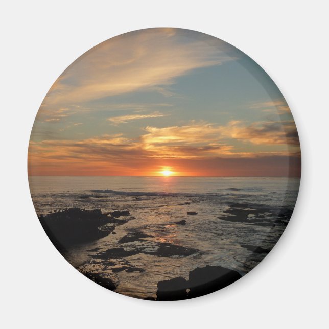 San Diego Sunset II California Seascape Magnet (Front)