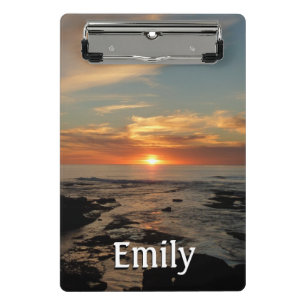 San Diego Sunset II California Seascape Mini Clipboard