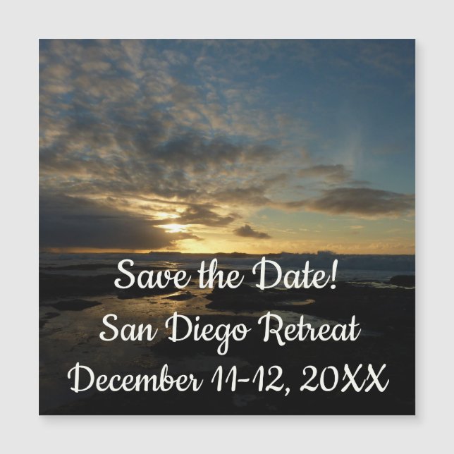 San Diego Sunset III Stunning California Landscape (Front)