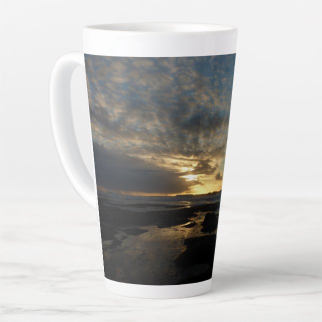 San Diego Sunset III Stunning California Landscape Latte Mug (Left Angle)