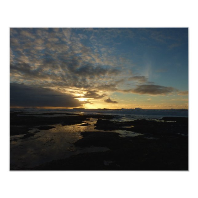 San Diego Sunset III Stunning California Landscape Photo Print (Front)