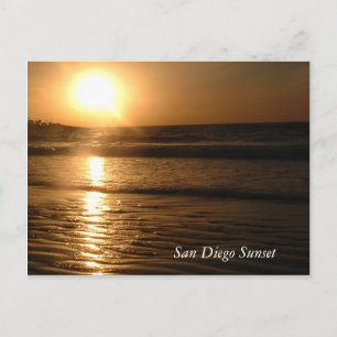 San Diego Sunset Postcard