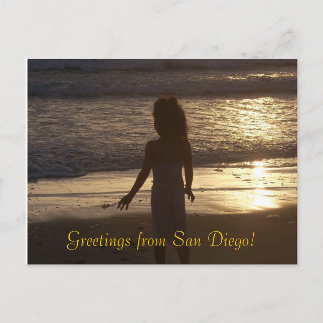 San Diego Sunset Postcard (Front)