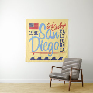 San Diego Surf Challenge 1986 Tapestry