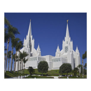 San Diego Temple Photo Print