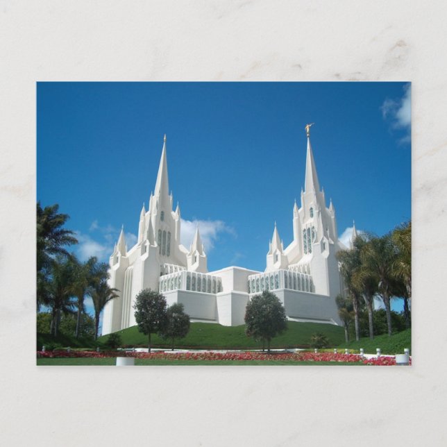 San Diego Temple Postcard (Front)