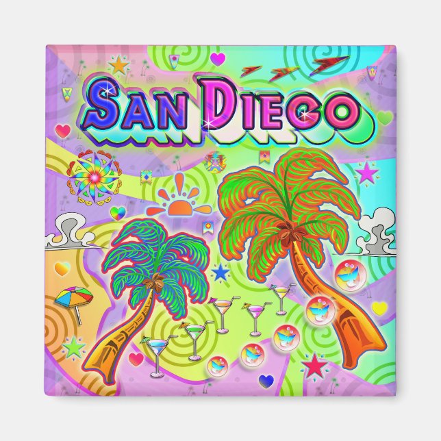San Diego Vacation Target Magnet (Front)