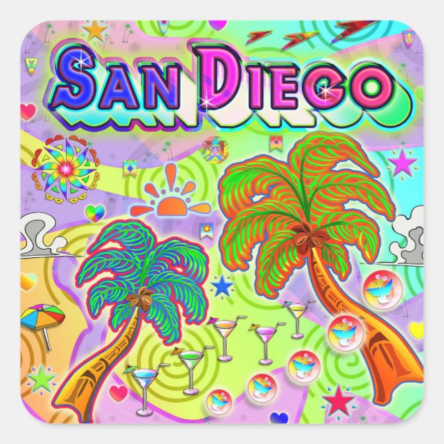 San Diego Vacation Target Sticker (Front)