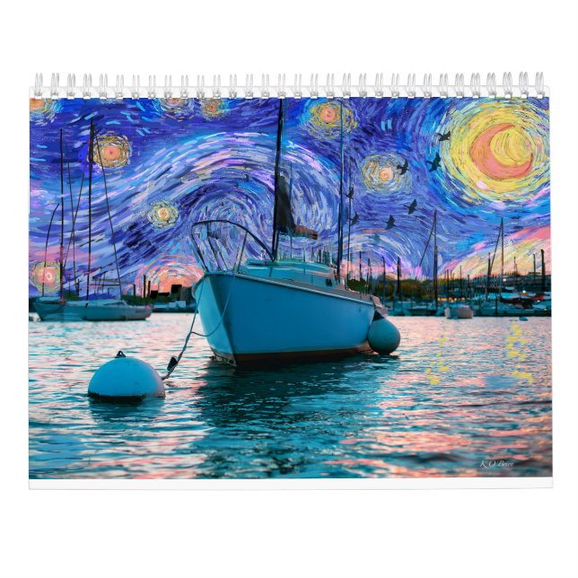 San Diego Van Gogh 2022 Wall Calendar  (Back)