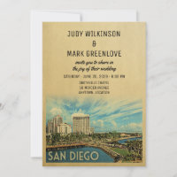 San Diego Wedding Invitation California