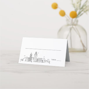 San Diego Wedding Place Table Name Cards