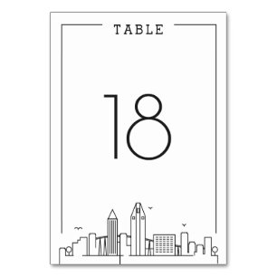 San Diego Wedding   Table Number