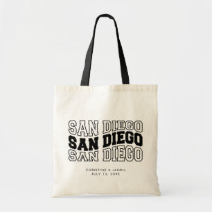 San Diego Wedding Welcome Tote Bag