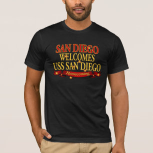 San Diego Welcomes USS San Diego T-Shirt