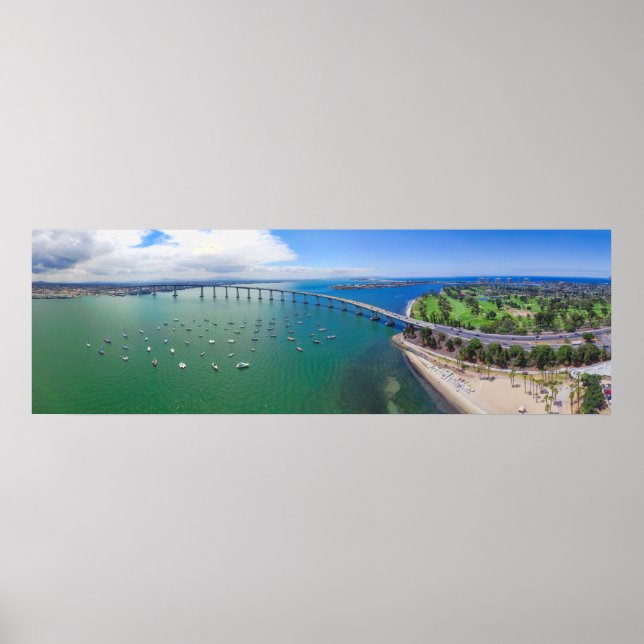 San Diego's Coronado Bay Bridge Poster (Front)