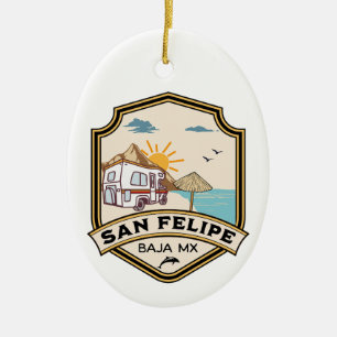 San Felipe Baja California Sur Mexico Ceramic Tree Decoration