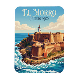 San Felipe del Morro Fortress Puerto Rico Magnet