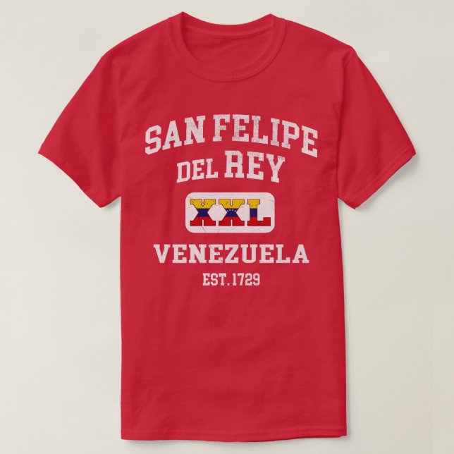 San Felipe del Rey Venezuela XXL Athletic design 1 T-Shirt (Design Front)