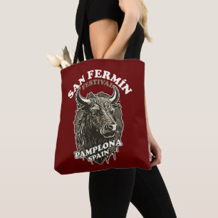 San Fermin Festival - Running Of The Bulls Tote Bag