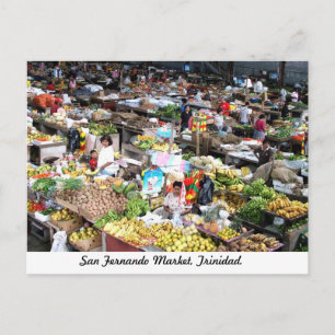 San Fernando Market, Trinidad Postcard