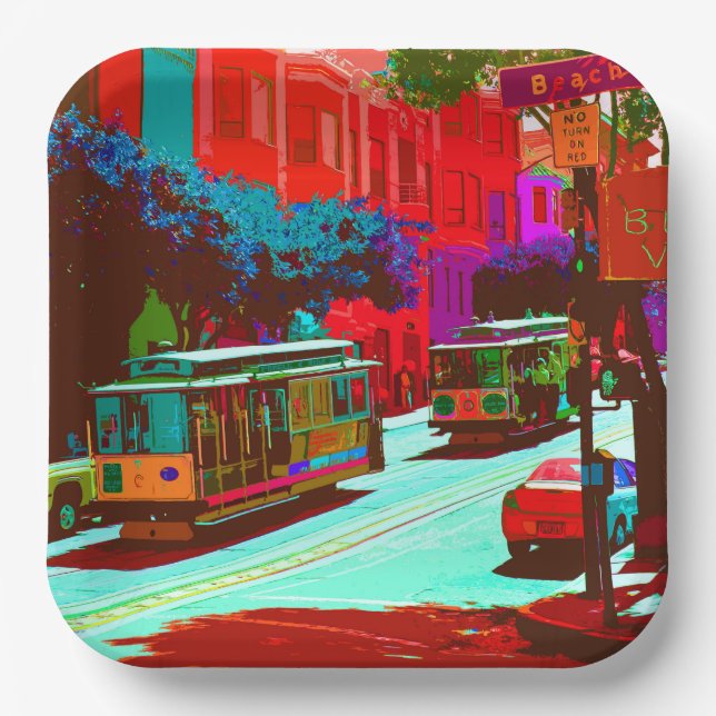 San Francisco 005 Paper Plate (Front)