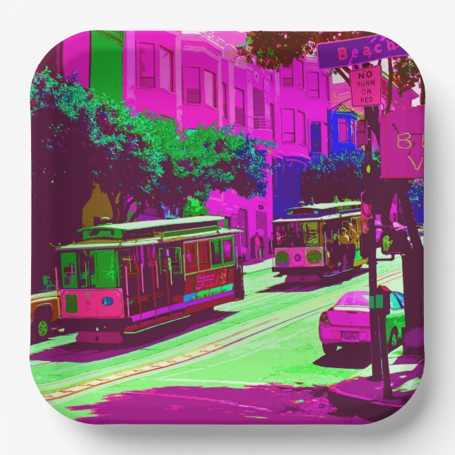 San Francisco 009 Paper Plate (Front)