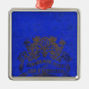 San Francisco, 1862 from Russian Hill Metal Tree Decoration