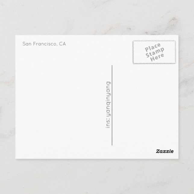 San Francisco 2016 Postcard (Back)