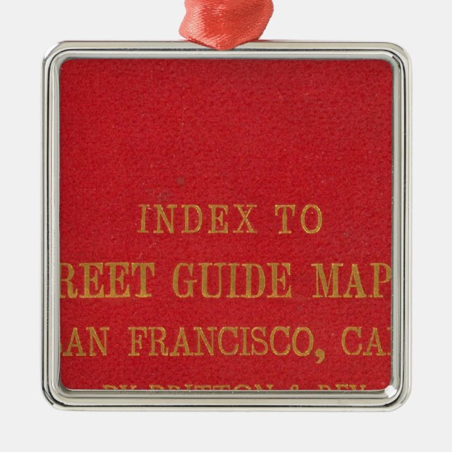 San Francisco 2 Metal Tree Decoration (Front)