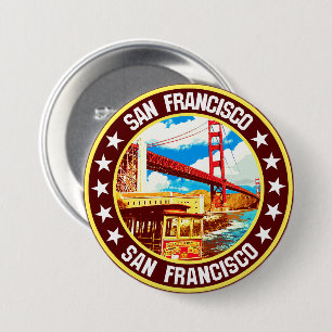 San Francisco                                      7.5 Cm Round Badge