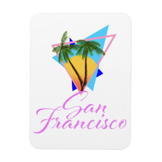 San Francisco 80s palm Magnet