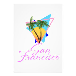 San Francisco 80s palm Photo Print