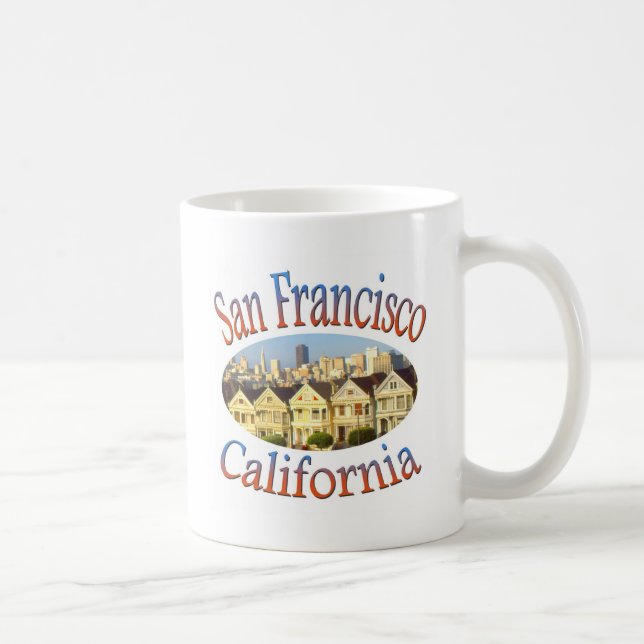 San Francisco Alamo Square Coffee Mug (Right)