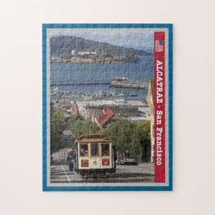 San Francisco - Alcatraz and Tram - USA - Jigsaw Puzzle
