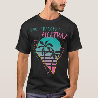 San Francisco Alcatraz Beach Palm trees Vacation T-Shirt