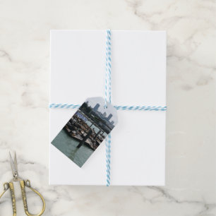 San Francisco and Pier 39 Sea Lions City Skyline Gift Tags