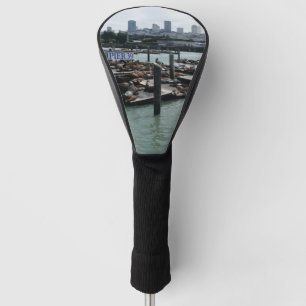 San Francisco and Pier 39 Sea Lions City Skyline Golf Head Cover