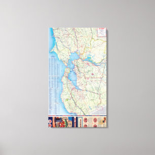 San Francisco and Vicinity 2 Canvas Print