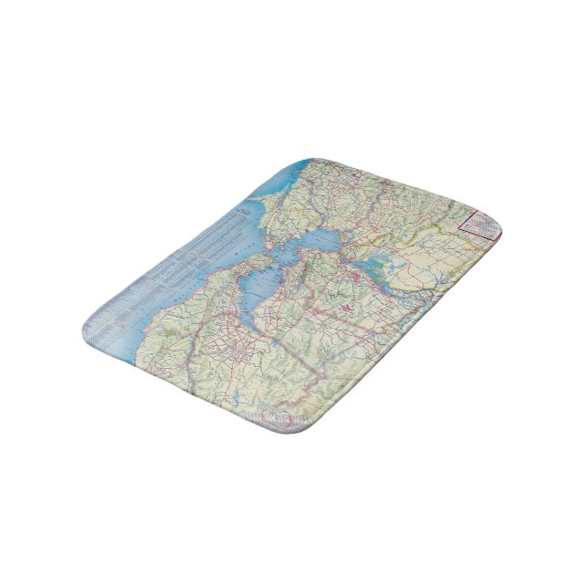 San Francisco and Vicinity Bath Mat (Angled)