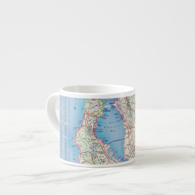 San Francisco and Vicinity Espresso Cup (Front Left)