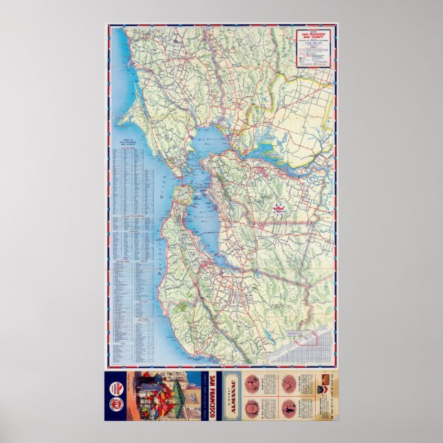 San Francisco and Vicinity Poster (Front)