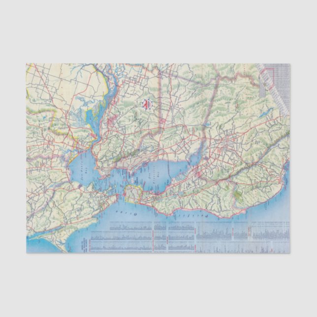 San Francisco and Vicinity Tissue Paper (Front)