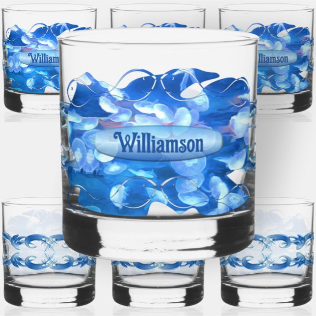 San Francisco Aquarium Jellyfish 0925 Whiskey Glass (Creator Uploaded)