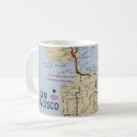 San Francisco Area Map  Coffee Mug<br><div class="desc">Wonderful old street map of San Francisco,  Oakland,  and the Bay area repurposed on a mug.</div>