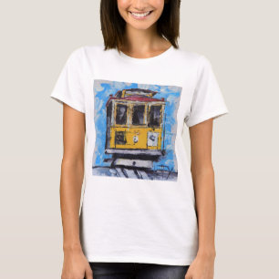 San Francisco Art, Cable Car Painting, California T-Shirt