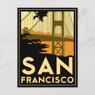 San Francisco Art Deco Poster Postcard
