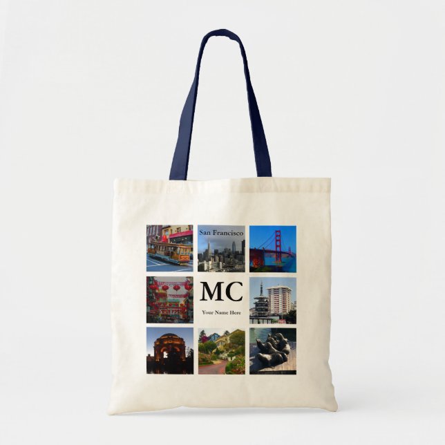 San Francisco Attractions Collage #1 Tote Bag (Front)