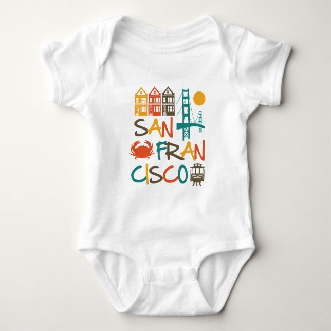 San Francisco Baby Bodysuit (Front)